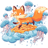 Fox on Waffle Dream