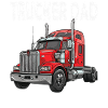 Truck Dad Trucker Design