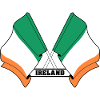 Drapeau irlandais franchi