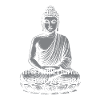 Buddha Calm Quote Tee