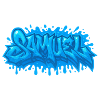 Graffiti Samuel Name Gift Ideal Printable