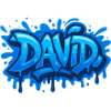 Graffiti DAVID Name Gift Ideal Printable