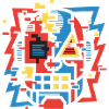 Face de bug abstraite