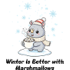 Winter Rhino - Marshmallows & Cocoa Gift