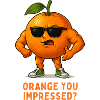 Orange with sunglasses – Punndesign