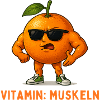 Vitamin Muscles Orange Mascot