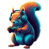 Squirrel Gaming Animal Video Games Funny