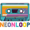 Neon Loop Kassettendesign