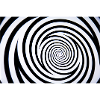 Hypnotic Spiral Monochrome