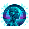 Artificial Intelligence Cyberpunk Neon Circuit