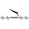 Swimmers Swimming ECG Heartbeat