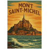 Illustration Landscape Normandy Brittany France