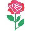 Rosenblüte im Aquarellstil
