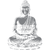 Fluss-Buddha-Zitat-Tee