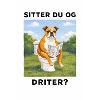 Chien qui chie