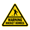 Warning Hockey Homies Warnschild Eishockey