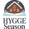 Hygge-Saison Gemütliche Winterhütte Dänischer Lebensstil