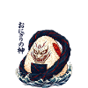 Onigiri Monster Japanese Wave Art