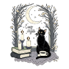 Cozy Nights Cozy Goth Cat
