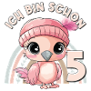5e anniversaire Flamant rose arc-en-ciel mignon