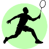 Badminton Player Forehand
