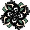 Blossom Mandala Green-Peach