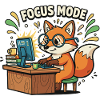 Fokusmodus Fuchs am Computer