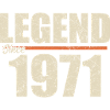 Birthday 1971 | Legend since 1971