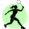 Badminton Player Forehand