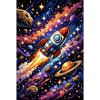 Rocket flight through cosmos
