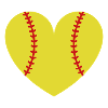 Softball heart