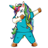 Dabbing Unicorn Nurse Nurse Practitioner Life