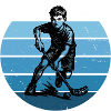 Iconic floorball motif