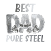 Best Dad Pure Steel