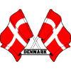 DENMARK – Crossed Flags