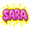 Graffiti SARA Name Gift Ideal Printable