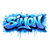Graffiti SIMON Name Gift Ideal Printable