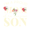 Proud mom, great son with flowers