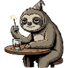 Boring New Year Sloth