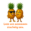 Pineapple duo: Prickly together