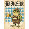 Bier Frosch In Lederhose Spaß