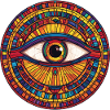 Rainbow Mosaic Eye