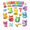 Rainbow Math Faces & Nombres