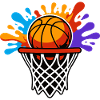 Basketball Splash Hoop Burst