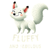 Fluffy White Fox