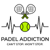 Padel Addiction - Sport Heartbeat Black