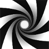 Vortex en spirale monochrome