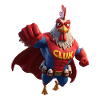 Cluk the Rooster Hero