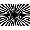 Hypnotic Centered Radial Rays