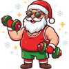 Weihn, haltérophile du Père Noël